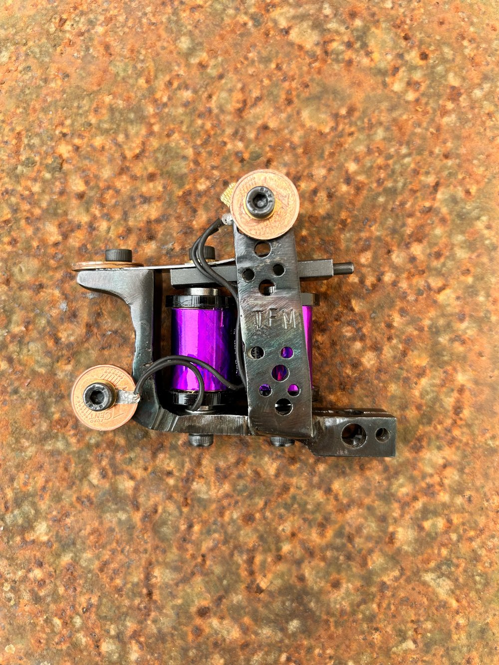 Handmade Custom Bulldog - PURPLE COILS - Medium Liner (5-11)