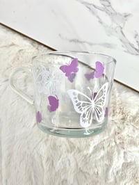 Image 1 of Butterfly Glass Mug 