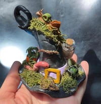 Witch Hat Sculpture – Mossy Nature Altar Decor – Fantasy Cottagecore Art - Hand sculpted