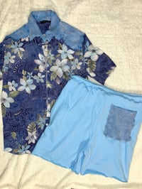 Image 4 of Men’s Distressed Floral Set