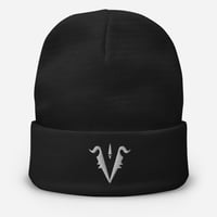 Image 1 of V EMBLEM BEANIE