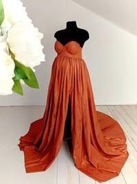 Image 1 of Photoshooting dress Bella | glitter dusty orange | size S-M