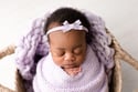 Iced Lavender Newborn Bonnet Wrap & Layer Photography Prop Set