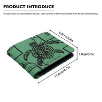 Image 3 of Men's Flip Wallet Honu Print