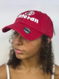 Image 1 of Trinidad 🇹🇹 vintage dad hat w/side heartbeat white font 
