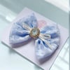 Spring Collection Baby Blue Floral Bow 