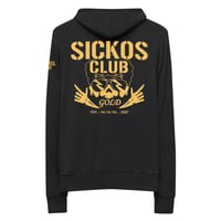 Image 1 of Sickos Club Gold Light Zip Hoodie