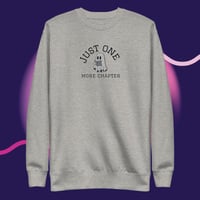 Image 2 of Just one more chapter reading ghost embroidery Unisex Premium Sweatshirt