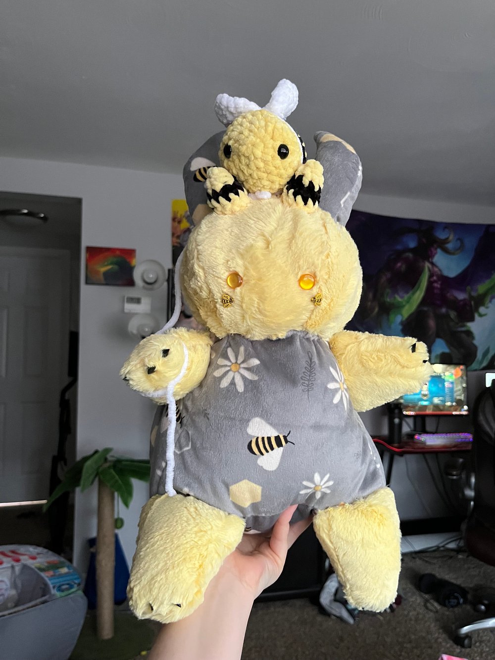Image of Albee the Bee Devil and his bee friend Buzzbee