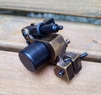 Image 5 of Brass antiqued sidewinder rca connection