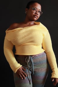 Image 1 of Made to Order - Knit Off The Shoulder Top