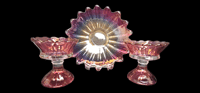 Image 6 of Vintage Federal Glass Celestial/Sunburst With 2 Candy Dishes