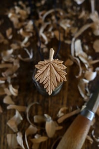 Image 7 of   Maple Leaf Pendant Necklace 