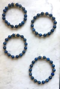 Image 1 of *new* LAPIS + PYRITE bracelets