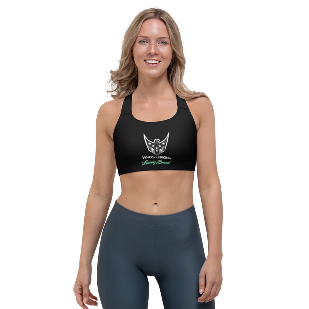 Image of Who's Lurking luxury Brand Sports bra