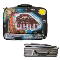 bird god travels   //  16x 12 inches lil suitcase 