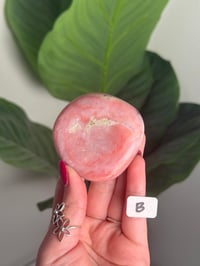 Image 2 of PINK STRAWBERRY OPAL PALM STONES -PERU-