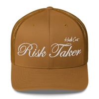 Image 4 of Risk Taker Embroidered Trucker Cap with mesh back