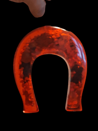 Image 6 of Clear Santa Muerte Horseshoe 