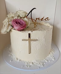 Image 1 of  TALL 9” ROUND CAKE (50 GENEROUS SERVES) Please read description carefully!