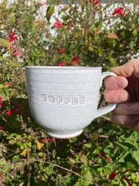 Debossed ‘COFFEE’ Mug