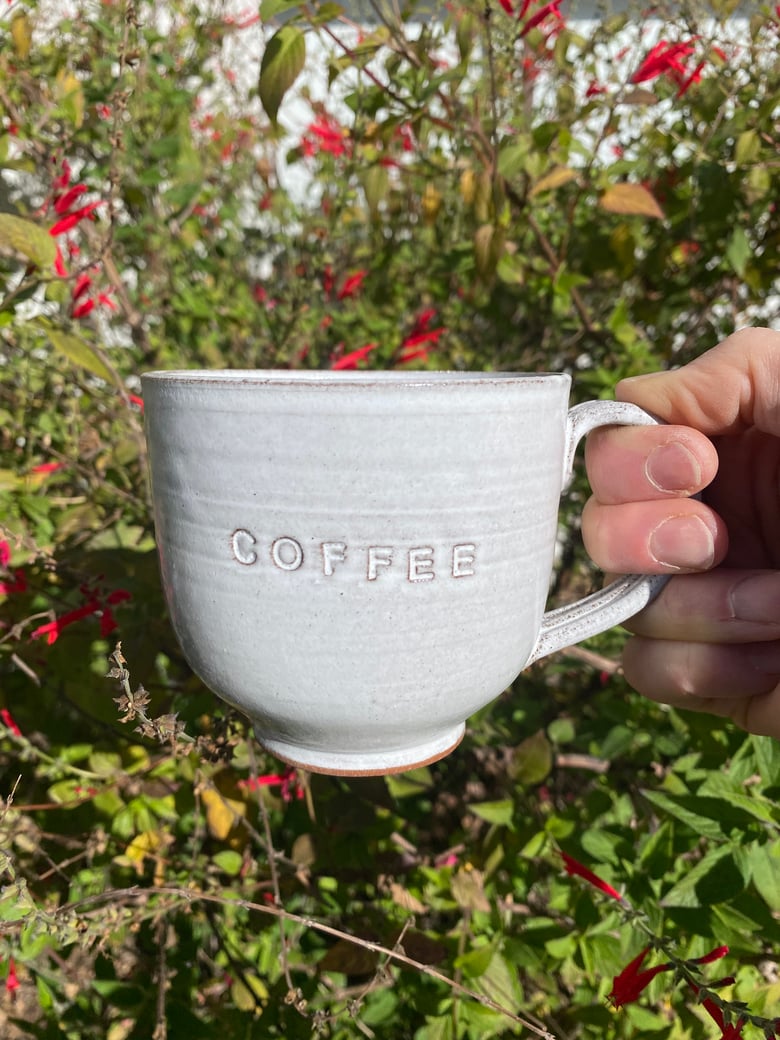 Image of Debossed ‘COFFEE’ Mug