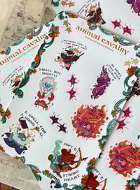 Image 2 of animal cavalry sticker sheet 