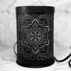 Electric Wax Melt Warmer - BLACK MANDALA  **4 FREE WAX MELTS**