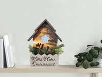 Image 2 of Set of 3 Christmas Nativity Shelf Sitters