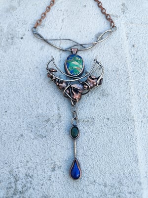 Blue and green necklace 