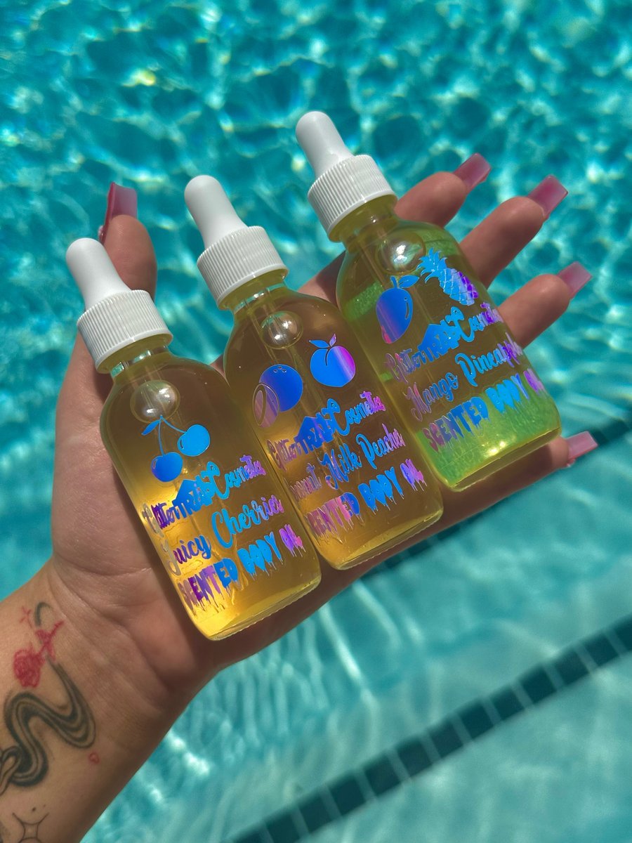 Image of Scented Color Free Moisturizing Body Oils💧🤤