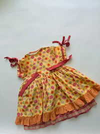 Image 4 of Vintage floral Portofino summer dress size 12 Months 