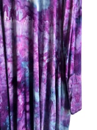 Image 4 of 2XL Jersey Knit Cardigan in Purple Haze Ice Dye
