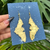 Image 1 of Flying Bat Earrings 