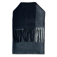 Image 1 of Grey, White and Black Reclaimed Cashmere Hot Water Bottle Cover