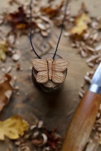 Image 1 of Butterfly Pendant Necklace. 