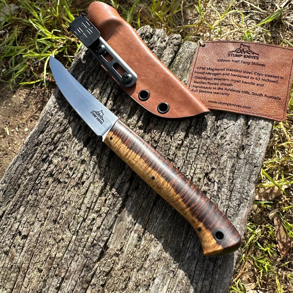 Image of 100mm Half Tang Skinner Magnacut Myall