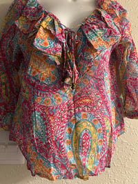Image 6 of New PM Ralph Lauren Ruffled Top #1207*8