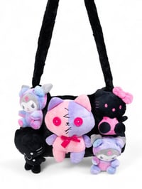 Image 1 of hexed hugs mega plushie tote