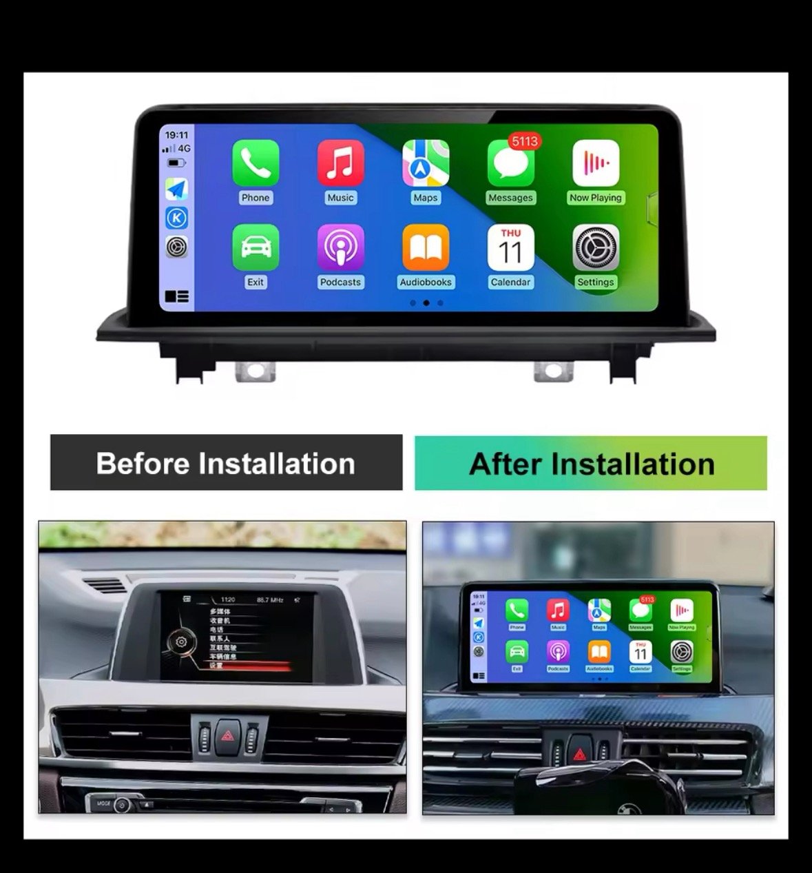 VISIT ELA-x1 CarPlayアダプター VISIT ELA-HA カープレイ付きのお車でHDMI入力が簡単にできる