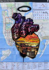 NYC Subway Map “Hood Heart 2”