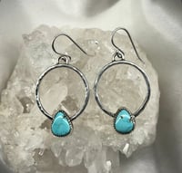 Fox Turquoise Hoops 
