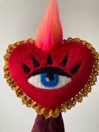Image 5 of Flaming heart art Doll