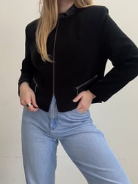Image 2 of Vintage black blazer jacket // M 