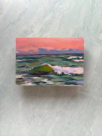 Image 1 of The Sea, 5x7” Original Painting 