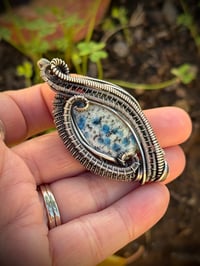 Image 2 of K2Jasper Wrapped in Sterling Sliver