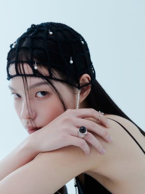 Image of LOWOOL - Net Pearl Beanie