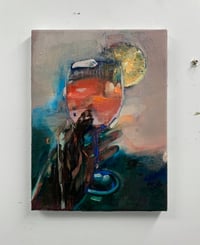 Image 2 of Painting / maleri / "Et øjeblik VI"/"Der hvor solen altid skinner" / 30x40 cm