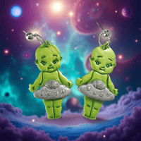 Image 1 of Alien Kewpie Earrings