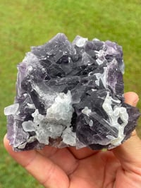 Image 5 of Purple Polyhedral Pyramid & Cubic Fluorite Specimen #2044